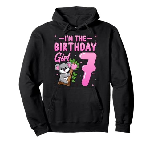 I'm The Birthday Girl 7 Years Old Cute Koala 7th Birthday Pullover Hoodie I'm The Birthday Girl 7 Years Old Cute Koala 7th Birthday Pullover Hoodie von Koala 7th Birthday Gifts Co.
