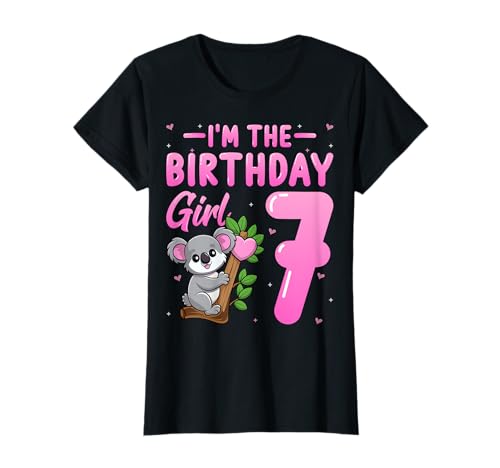 I'm The Birthday Girl 7 Years Old Cute Koala 7th Birthday T-Shirt I'm The Birthday Girl 7 Years Old Cute Koala 7th Birthday T-Shirt von Koala 7th Birthday Gifts Co.