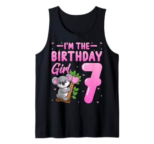 I'm The Birthday Girl 7 Years Old Cute Koala 7th Birthday Tank Top I'm The Birthday Girl 7 Years Old Cute Koala 7th Birthday Tank Top von Koala 7th Birthday Gifts Co.