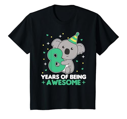 Kinder Koala zum 8. Geburtstag für Kinder 8 Jahre alt T-Shirt Kinder Koala zum 8. Geburtstag für Kinder 8 Jahre alt T-Shirt von Koala Birthday Gift Cute Animals