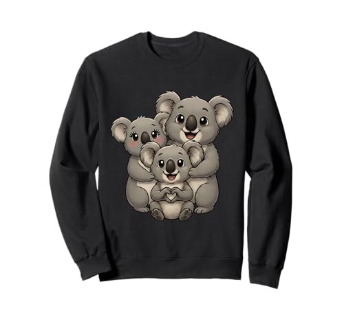 Koala mit Familie | Süßer Koalabär mit Koala Mama & Papa Sweatshirt von Koala Designer Designs