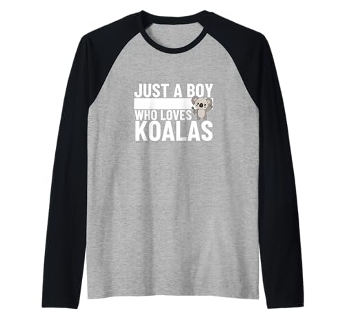 Just A Boy Who Loves Koalas Lustiger Koala Raglan Just A Boy Who Loves Koalas Lustiger Koala Raglan von Koala Gifts For Women And Girls