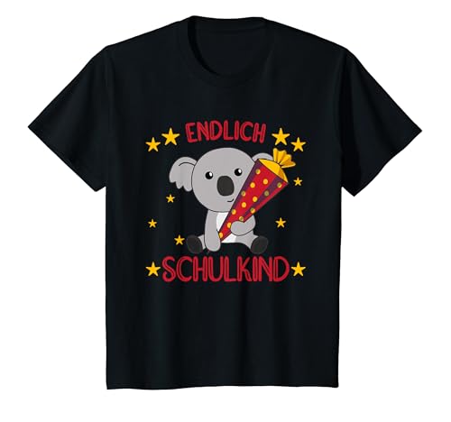 Kinder Endlich Schulkind 2024 Koala Schultüte Einschulung T-Shirt Kinder Endlich Schulkind 2024 Koala Schultüte Einschulung T-Shirt von Koala Koalas Schulkind Schultüte Einschulung Bye