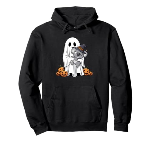Lustiger Geist Koala Kürbis Halloween Kinder Herren Damen Pullover Hoodie von Koala Lovers Cute Halloween Outfits for Boy Girl