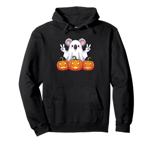 Lustiger Koala-Geist Kürbis Boo Halloween Kinder Herren Damen Pullover Hoodie Lustiger Koala-Geist Kürbis Boo Halloween Kinder Herren Damen Pullover Hoodie von Koala Lovers Halloween Ghost Pumpkin Outfits