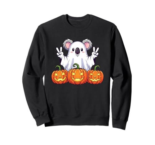 Lustiger Koala-Geist Kürbis Boo Halloween Kinder Herren Damen Sweatshirt Lustiger Koala-Geist Kürbis Boo Halloween Kinder Herren Damen Sweatshirt von Koala Lovers Halloween Ghost Pumpkin Outfits