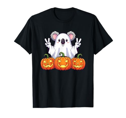Lustiger Koala-Geist Kürbis Boo Halloween Kinder Herren Damen T-Shirt Lustiger Koala-Geist Kürbis Boo Halloween Kinder Herren Damen T-Shirt von Koala Lovers Halloween Ghost Pumpkin Outfits