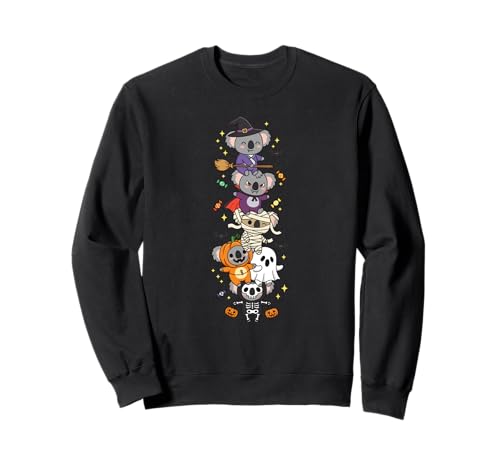 Lustige Koala-Hexe Vampir-Geist Halloween Kinder Herren Damen Sweatshirt Lustige Koala-Hexe Vampir-Geist Halloween Kinder Herren Damen Sweatshirt von Koala Lovers Halloween Skeleton Mummy Outfits