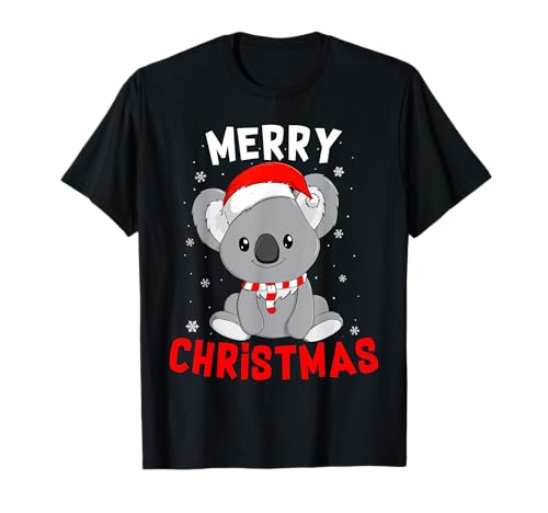Niedliche Koala-Weihnachtsmann-Mütze für Damen und Kinder 2 T-Shirt Niedliche Koala-Weihnachtsmann-Mütze für Damen und Kinder 2 T-Shirt von Koala Shirts for Girls