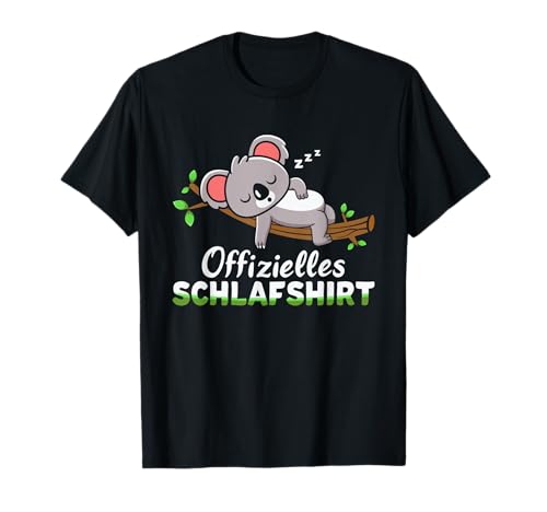 Koala Geschenke Frauen Männer Arbeitskollegen Müder Koala T-Shirt von Koala Tshirt Geschenke Schlafshirt Damen Herren