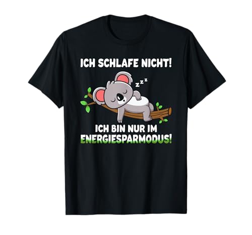 Koala Geschenke Frauen Männer Arbeitskollegen Müder Koala T-Shirt von Koala Tshirt Geschenke Schlafshirt Damen Herren