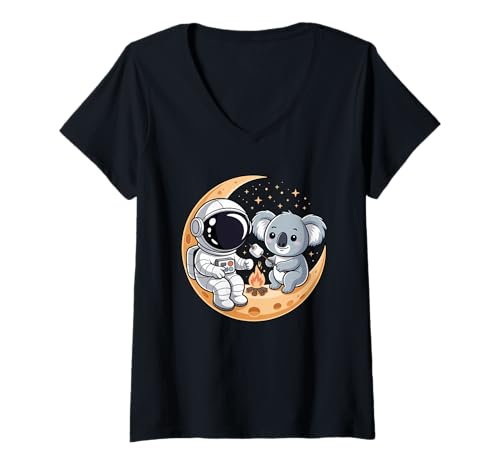 Damen Spielbausteine Koalabär Koalas T-Shirt mit V-Ausschnitt von Koalas Koala Lover Gifts