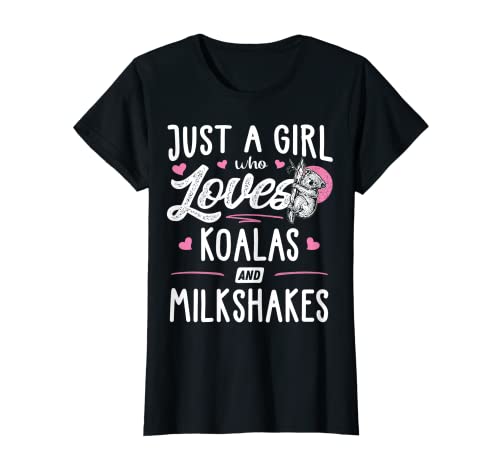 Just A Girl Who Loves Koalas And Milkshakes Geschenk Frauen T-Shirt von Koalas Memme