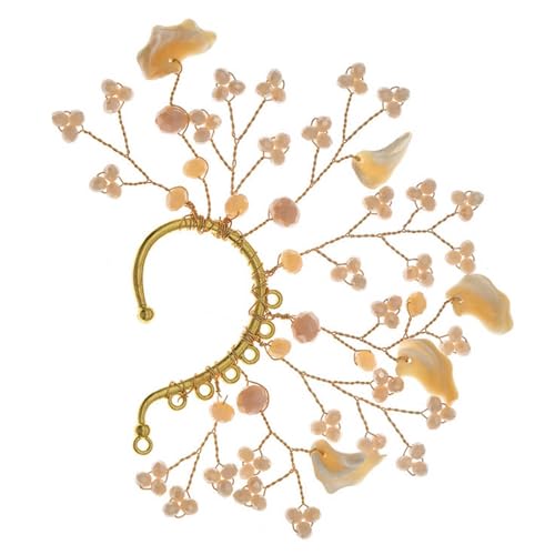 Elegante Rosenblumen-Brosche, stilvoller Blumenclip, Schmuckzubehör, Stoffmaterial, Perlenanhänger, Broschennadeln von Kobeleen