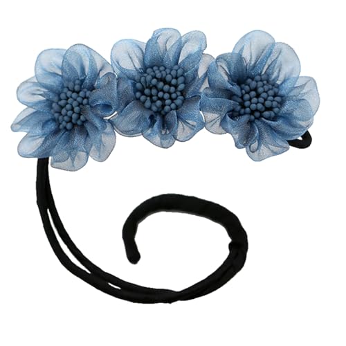Elegante faule Lockenwickler-Schleifenspangen, modische Blumen, die lange Werkzeuge herstellen, süße Stirnband-Haarbänder, Haar-Accessoire von Kobeleen