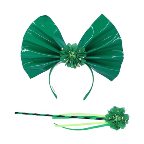 Grüne Farbe St. Patricks Day Stirnband Kleeblatt Haar Hoop Festival Auftritte Kopfbedeckung Weihnachtsgeschenk für Paar Grüne Farbe St. Patricks Day Stirnband Kleeblatt Haar Hoop Festival Auftritte Kopfbedeckung Weihnachtsgeschenk für Paar von Kobeleen