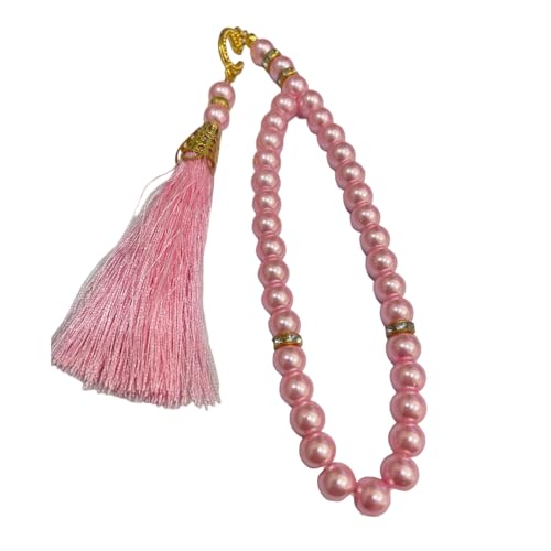 Kobeleen Islamischer Tasbih-Rosenkranz, 33 Perlen, Perlen-Gebets-Rosenkranz-Armband, handgefertigter religiöser Schmuck, Meditationsarmband von Kobeleen