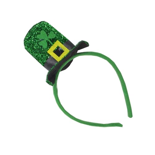 Patricks Day Stirnband Irischer Hut Kopf Bopper Leuchtend Grün Haarreif für Haar-Accessoire von Kobeleen