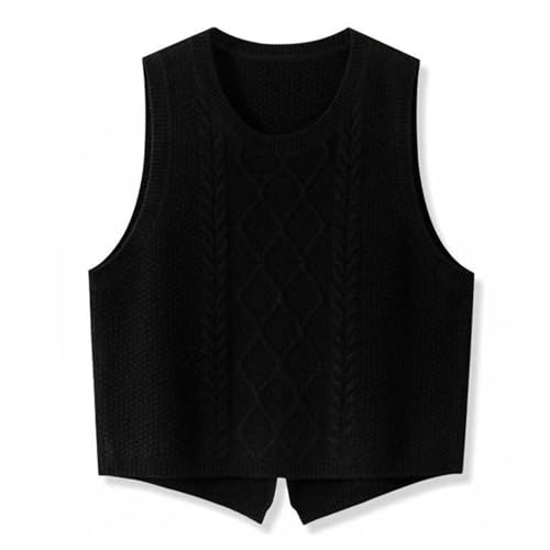 Blitzangebote - Pullunder Damen Ärmellos Strickweste V-Ausschnitt Weste Strick, Winter Herbst Warm Sweater Oversize Strickpullover Westover Elegant Vest Tank Top Business Freizeit Winterpullover von Kobilee