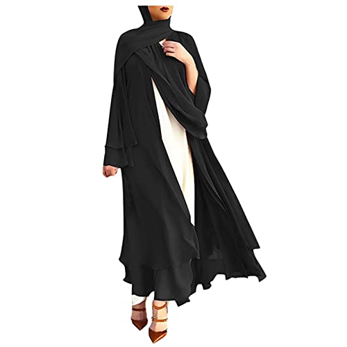 Gebetskleidung Für Frauen Beten Islam Islamische Kaftan Muslim Lang Kleider Schwarz Gebetskleidung Ramadan Muslimische Abaya Set Langarm Gebetskleid Arabisch Prayer Kleid Türkische Abayas Weißes von Kobilee