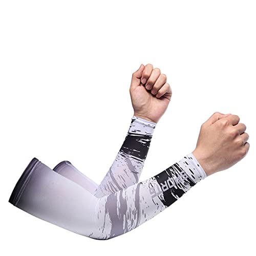 Kobilee Armlinge Radsport Herren Kühle Atmungsaktiv Sonnenschutz-Ärmel Arm Sleeves Weiche Sport Sommer Laufen Tattoo Armstrumpf Mit Daumenloch Leicht Sonnenschutz Armstulpen von Kobilee