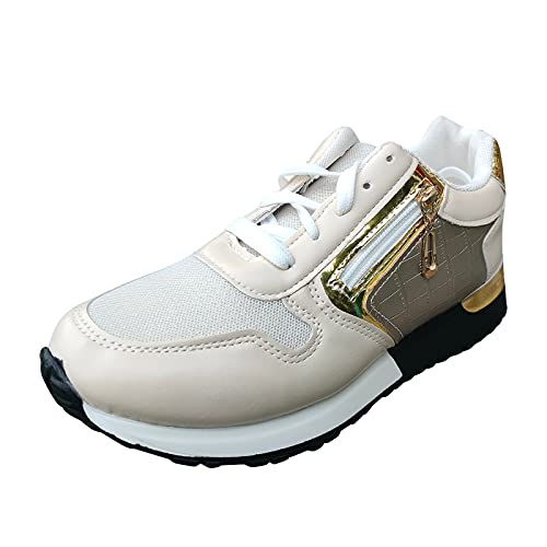 Kobilee Joggingschuhe Damen Atmungsaktiv Walkingschuhe Sneaker Turnschuhe Outdoor rutschfest Mesh Luftkissen Sportschuhe Laufschuhe Leicht Hallenschuhe Wasserdicht Running Schuhe Fitnessschuhe von Kobilee