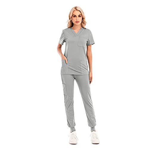 Kobilee Krankenschwestern Gesundheitswesen Hospitality Maid Krankenschwestern PflegekräFte Therapeut Zahnarzt Uniform Krankenhaus Arbeitskleidung Uniformen 2-Teilig Sommer von Kobilee