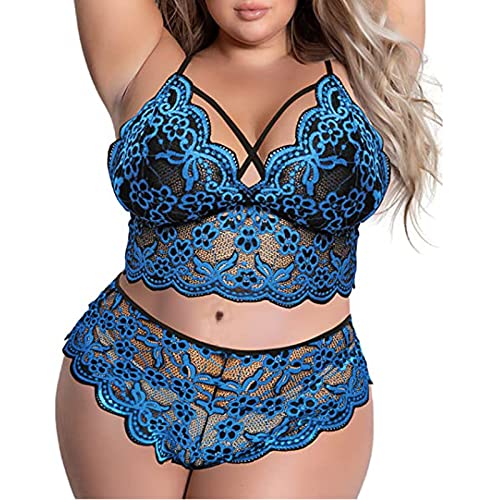 Kobilee Sexy Outfit für Damen Push Up Ouvert Große Größen Reizwäsche Offener Schritt Babydoll Erotisch Nachtwäsche Dessous Curvy Body Rot Negligee Sexy Unterwäsche Frauen Spitze von Kobilee