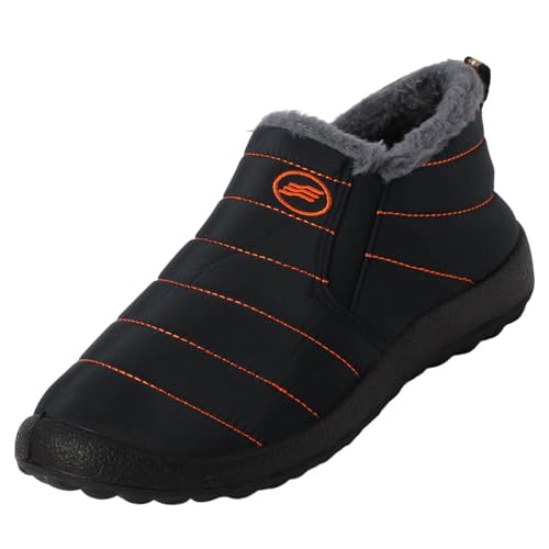 Kobilee Winterboots Damen Warm Winter-Schneestiefel Plattform Slip-on Rutschfest Wasserdicht Winter Stiefeletten Damen Bequeme Plush Orthopädische Freizeitschuhe Elegante Marine 41/EU von Kobilee