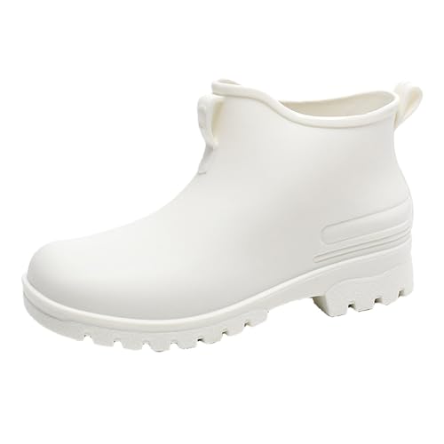 Kobilee gartenschuhe damen, Bequem Wasserdichte Rutschfest Gartenschuhe Protective Anti Rutsch Barfuß Gummistiefel Halbhoch Atmungsaktiv Arbeitsschuhe Regenschuhe von Kobilee