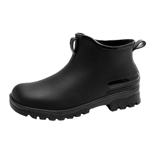 Kobilee gummischuhe damen, Bequem Wasserdichte Rutschfest Gartenschuhe Protective Anti Rutsch Barfuß Gummistiefel Halbhoch Atmungsaktiv Arbeitsschuhe Regenschuhe von Kobilee