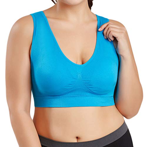 Sport Bh Damen Starker Halt Ohne Polster Push Up Starker Bustier Damen Große Brüste 7Xl Comfort Nahtlos Weicher Komfort-Bh Bandeau Bh Freizeit Frauen Dessous Damen Sexy Unterwäsche von Kobilee