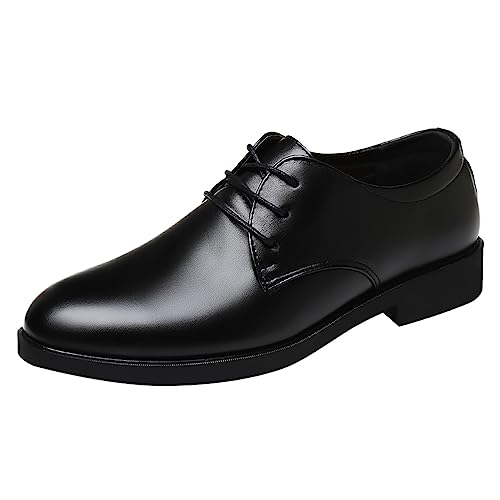 Tanzschuhe Herren Ledersohle Elegante Derby Budapester Herrenschuhe Anzugschuhe Oxford Hochzeit Formal Schwarz Haferlschuhe Schnürschuhe Leather Bequem Braun Business Schuhe von Kobilee