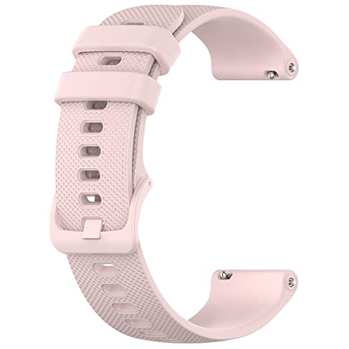 Kobmand Schnellwechsel-Armband,18mm 20mm 22mm Silikon Uhrenarmbänder für Garmin Ersatzarmband Uhr Damen & Herren (18 mm, Rosa) von Kobmand