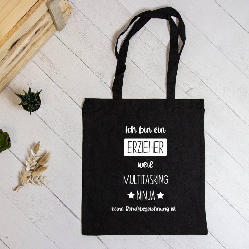 Baumwolltasche Stofftasche Für Den Erzieher - Verschiedene Farben Dankeschön Abschiedsgeschenk Kita Geschenk Ihn von Koboldtheater22