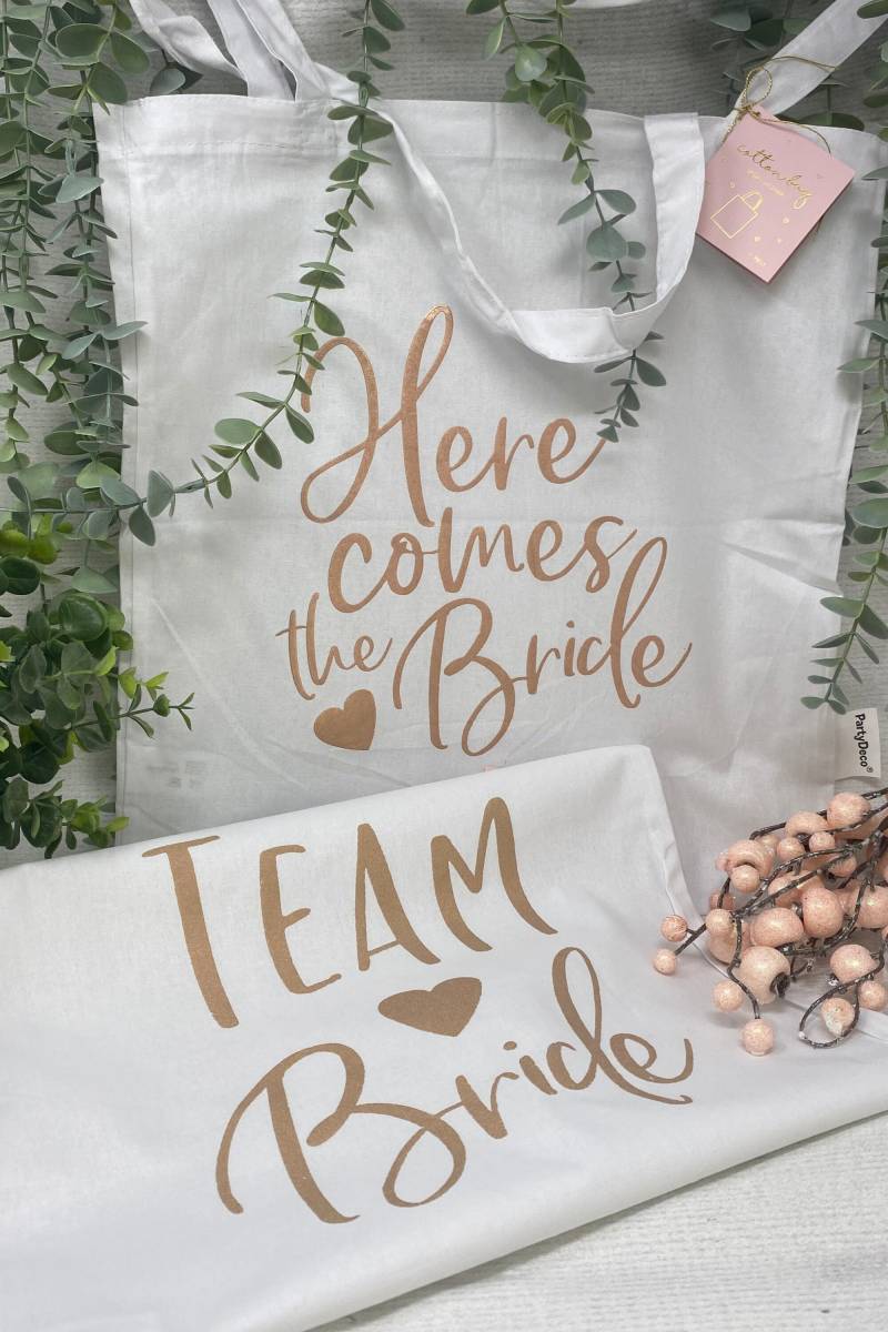 Baumwolltasche Stofftasche Für Die Braut Oder Team - Jga Trauzeugin Bride Bridesmaid Tasche Freundin Ausverkauf von Koboldtheater22
