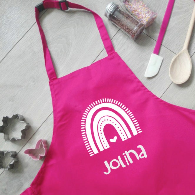 Kinderschürze Mit Namen - Personalisiert Zum Basteln, Malen, Backen, Kochen, Gärtnern von Koboldtheater22