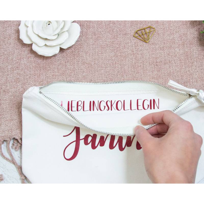 Überraschung Kosmetikbeutel Nachricht - Überraschungsgeschenk Geheime Personalisierter Beutel Weiß Windeltasche von Koboldtheater22