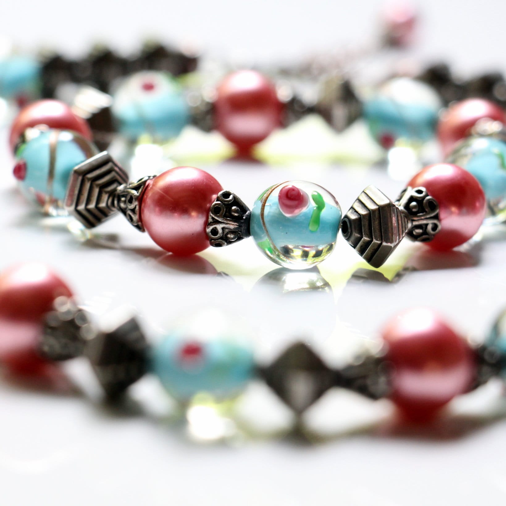 Perlenkette Mit Passendem Perlenarmband - Schmuckset Kostenloser Versand Perlenkette Mit Passendem Perlenarmband - Schmuckset Kostenloser Versand von KobraFinds