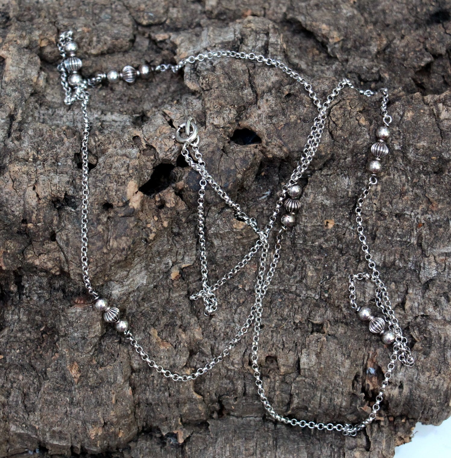 Silber Vintage Halskette Silber Vintage Halskette von KobraFinds