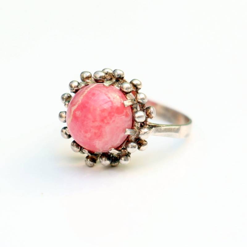 Silberring Mit Großen Rhodochrosite | 835 in Markanten Einstellung "Hoch" Silberring Mit Großen Rhodochrosite | 835 in Markanten Einstellung "Hoch" von KobraFinds