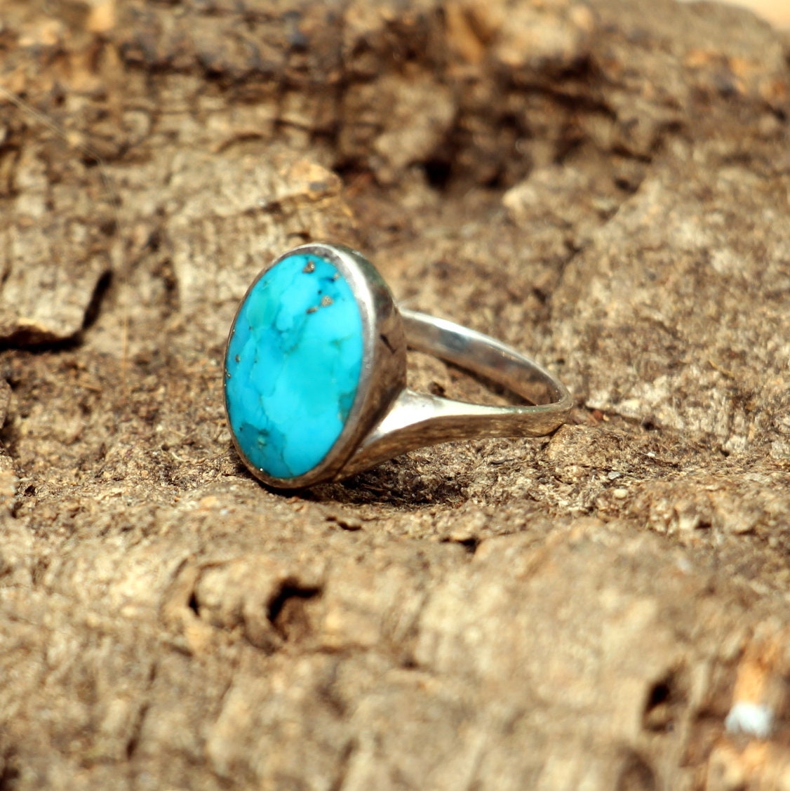 Sterlingsilber | 925 Ring Mit Türkis-Boho-Ibiza Style-Strand Sterlingsilber | 925 Ring Mit Türkis-Boho-Ibiza Style-Strand von KobraFinds