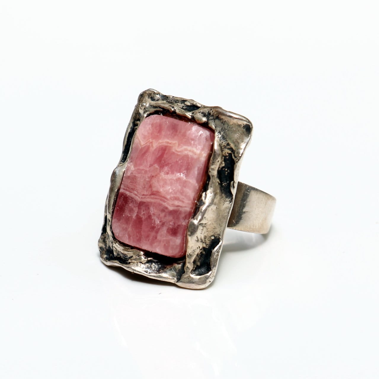 Vintage Großer Silberring Mit Rhodochrosit - Sterling 925 Statement Vintage Großer Silberring Mit Rhodochrosit - Sterling 925 Statement von KobraFinds