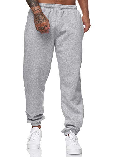 Koburas Herren Jogginghose Streetwear Design Hip Hop Sporthose für Männer Trainingshose Laufhose Gym Freizeithose Baggy Sweatpants Chill Modell KO-13115 Grau 3XL von Koburas