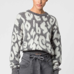 Chicer Grauer Damen-pullover Aus Acrylmischung Von Kocca von Kocca