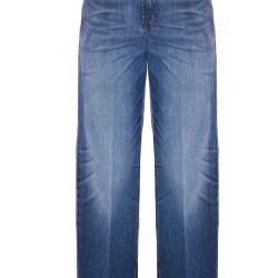 Kocca Damen Blaue Jeans Mit Weitem Bein von Kocca