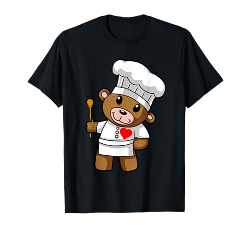Koch Kinder Teddy Küche Teddybär Hobbykoch Kochkunst T-Shirt Koch Kinder Teddy Küche Teddybär Hobbykoch Kochkunst T-Shirt von Koch Geschenke Kochen Küche Vegan Geschenkideen