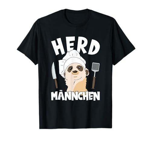 Herdmännchen I Kochmütze Erdmännchen für Damen und Herren T-Shirt von Koch Kleidung Gesellenprüfung Geschenke Shirts