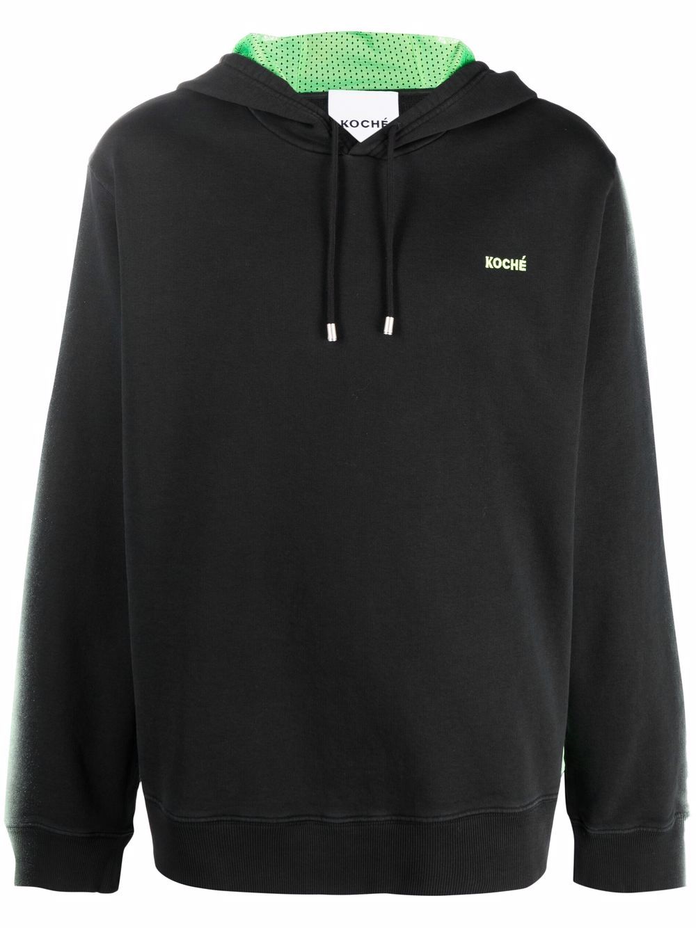 Koché Hoodie mit Logo-Print - Schwarz von Koché