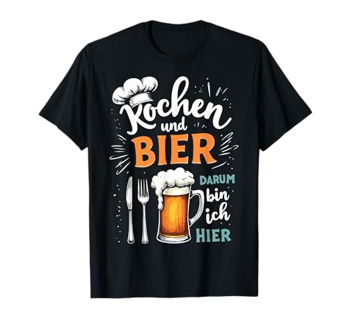 Kochen Bier Vatertag Lustig Saufen Spruch Spaß Papa Männer T-Shirt Kochen Bier Vatertag Lustig Saufen Spruch Spaß Papa Männer T-Shirt von Kochen Bier Lustig Vatertag Männer Geschenkidee